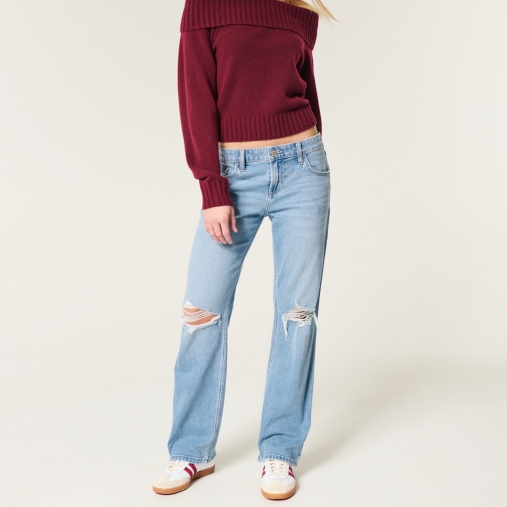 Hollister Distressed Boyfriend Jean